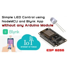 ESP8266 based IoT project allows you to control an LED using a smartphone