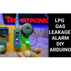 LPG Gas leakage detector using Arduino with OLED Display